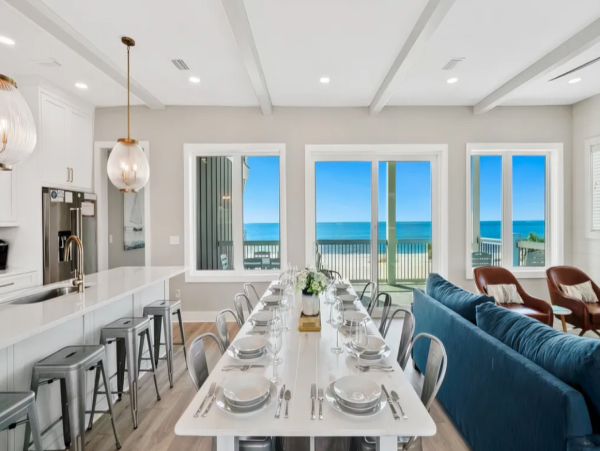 Luxurious Port St. Joe Beach Rental Six Bedroom Home with Pool & Beach Access